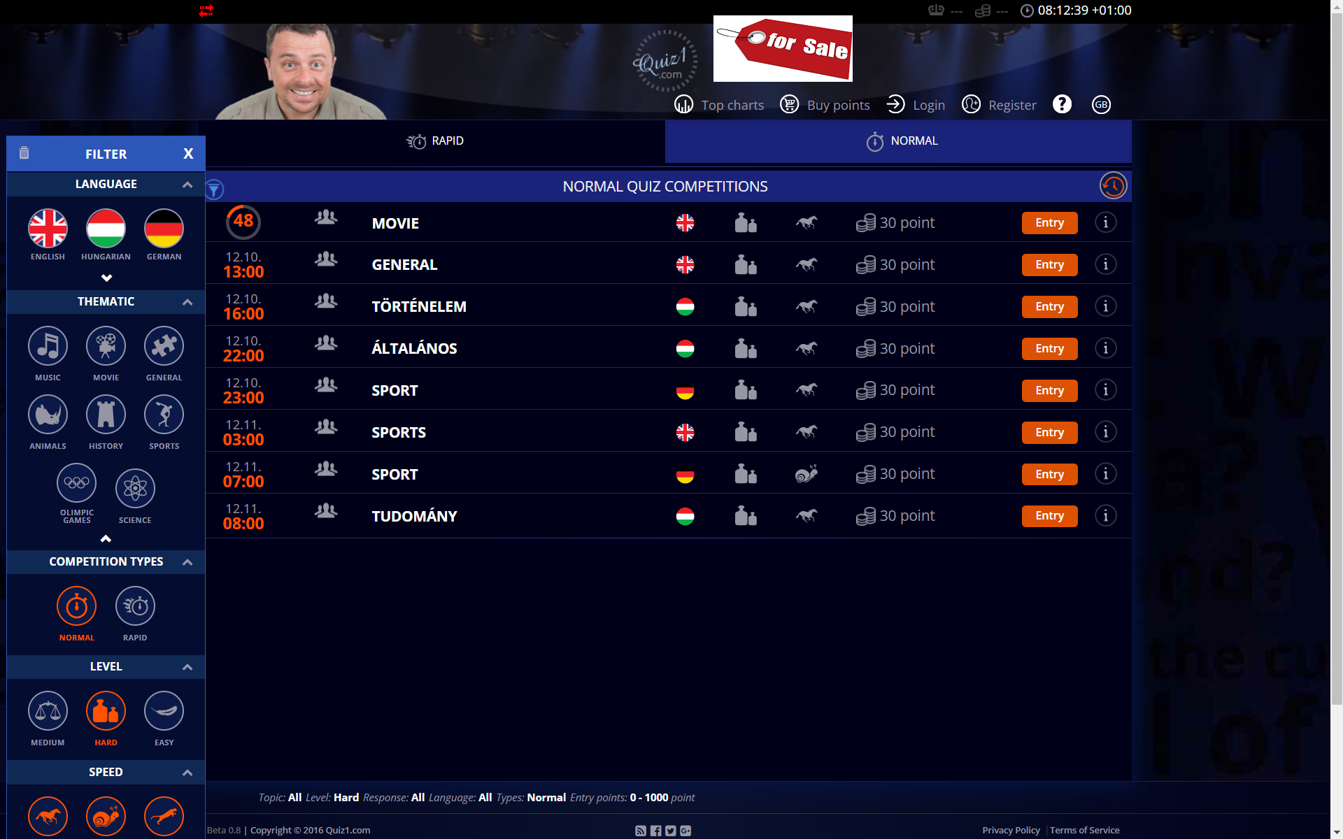 Quiz1.com Screenshot